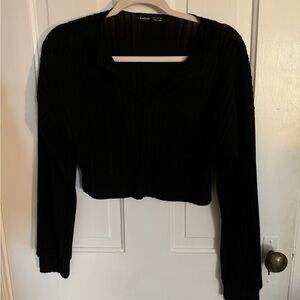 Long sleeve crop top